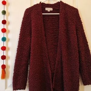 Burgundy cardigan